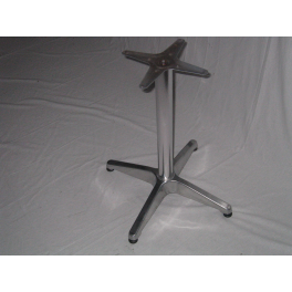 Base in alluminio H 68cm per piani tavoli 