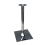 Saturno Q 72 - Base quadrata in acciaio cromato altezza 72cm bar, ristorante, pub, albergo