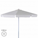 SUN 783E - Ombrellone professionale diametro 3m con palo centrale in metallo per bar, giardino, mare, spiaggia
