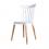Retro - Sedia stile scandinavo polipropilene gambe in legno casa catering ristorante albergo
