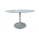 TULIPANO - TAVOLO STILE TULIP BASE E GAMBA IN METALLO TOP IN MDF BIANCO LACCATO CASA ALBERGO RISTORANTE