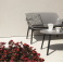 LUXOR - LOUNGE SET DESIGN Bica Italy 4 posti salotto polipropilene esterno con divanetto, 2 poltrone, 1 tavolino e cuscini
